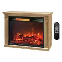 Lifesmart Large Room Infrared Fireplace  Honey Oak - B01N23ATWB